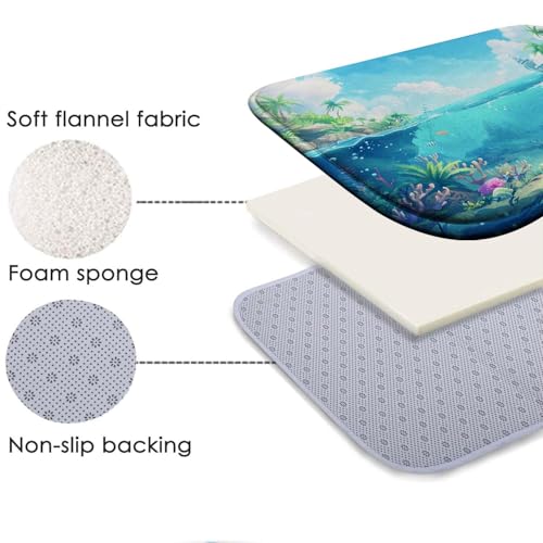 Tapis de bain design moderne en mousse à mémoire de forme ultra absorbant - 6