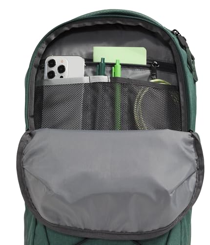 Image of The North Face Jester Everyday Laptop Backpack - Commuter Daypack, Water Repellent, Laptop Sleeve, Duck Green Dark Heather /TNF Black, One Size