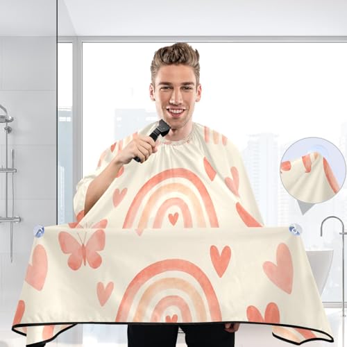 Capa para corte de cabello impermeable profesional MAOBLYR con cierre ajustable de broche para peluquería y estilismo miniatura 6