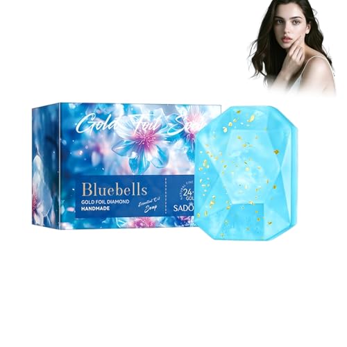 Jabón Sólido Blue Bell 100g, Jabón Corporal Con Aceites Esenciales, De Ducha, Pastilla Desólido Premium, Pastilla De Ducha Natural Como Gel De Ducha Sólido, Refrescante