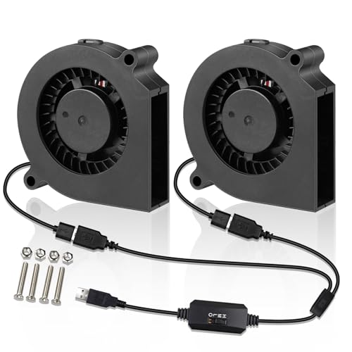 Wathai 60mm x 15mm Computer Case USB Blower Fan 5V with Variable Speed Controller for Receiver DVR PlayStation Xbox Computer Cabinet Cooling 2 Pack