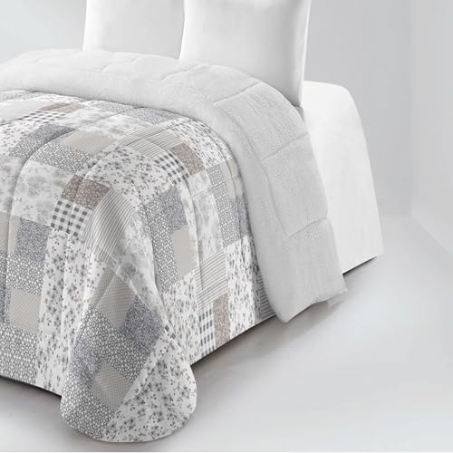 Vivid Torral - Edredón Borrego Estampado Ghana Invierno Efecto Térmico Tacto Pluma Suave y Cálido 90-105 - 135-150 cm (Cama 135-150 cm (240 x 250 cm)) - imagen 3