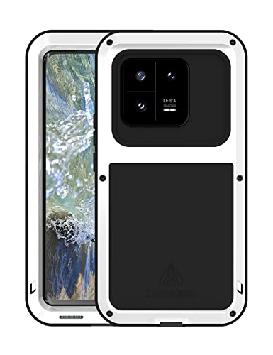Coque robuste Xiaomi Mi 13 Pro Love Mei métal blanc étui antichoc hybride