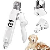 BIZOI Lichtschere Pro, Die 2-In-1 Led-Krallenschere für Sichere Pfotenpflege Ohne Angst mit Bildschirm, Spritzschutz, Integrierter Auffangbehälter, Leise, Krallenschere für Hunde und Katzen
