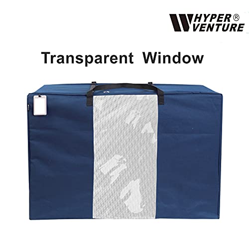 Hyper Venture Folding Mattress Storage Bag - Durable Carry Case Fits For Tri-Fold Up To 6 Inches Twin Mattress, Navy #TOP3