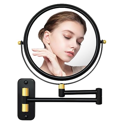 Cussity 8-Inch Double-Sided Magnifying Makeup Mirror with Arm