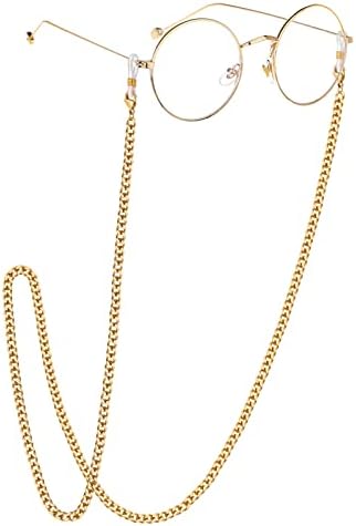 EPIRORA Glasses Chain for Women Men - Sunglasses Strap Face Mask Holder Lanyard Curb Chain Necklace, Anti-lost String for Glasses Retainer