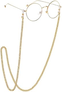 EPIRORA Glasses Chain for Women Men - Sunglasses Strap Face Mask Holder Lanyard Curb Chain Necklace, Anti-lost String for Glasses Retainer