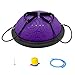 Ativafit - Mezza palla da allenamento con cinghie per yoga, equilibrio, antiscivolo, per allenamento a casa, fitness, allenamento, palestra, colore viola