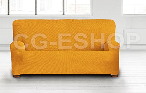 Funda cubresillón cubresofá 2, 3, 4 plazas. Millerighe. Extensible. Color amarillo