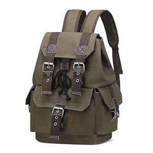 Vintage Canvas Backpack for Men Wom...