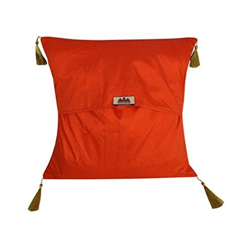 Image of Lalhaveli Home Decorative Party Decor Best Choice for Home Decor Purpose, Decorate Your Bedroom & Living Room. You Can Gift As Well.Single Cushion Cover 18 x 18 inch (Orange)