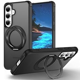 ZHOGTNEG 360°Magnetic Swivel Ring for Samsung Galaxy S26 Plus case-Black