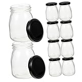 CIYODO Botes De Vidrio Sellados Para Yogur Pudín Y Mermeladas Juego De 10 Frascos De Almacenamiento Para Cocina
