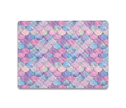 Image of MightySkins Carbon Fiber Skin Compatible with Microsoft Surface Laptop Go 3 (2023) Full Wrap Kit - Mermaid Scales | Protective Durable Textured Carbon Fiber Finish | Made in The USA