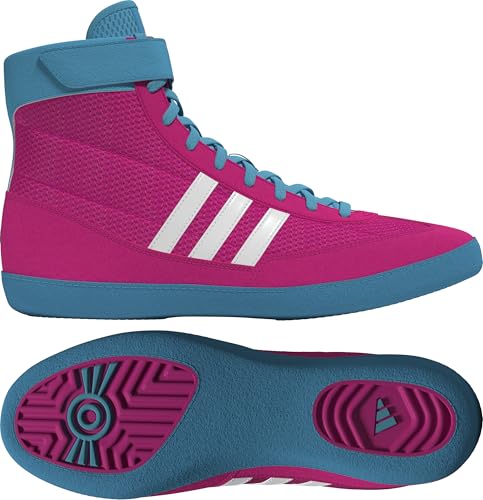 Adidas Combat Speed 4 Wrestling Shoes Pink/White/Cyan 10