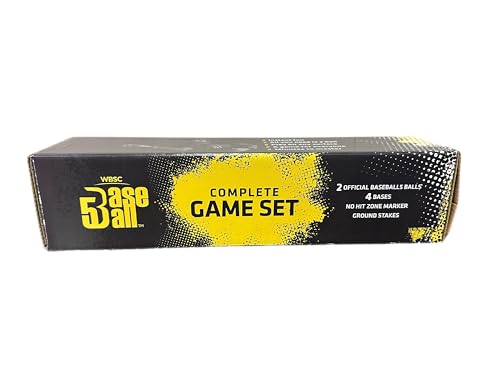 Game Master Baseball5 Complete Game Set – Includes 2 Baseball5 Balls, 4 Throw‑Down Bases & Home Plate, Foul Marker & Ground Stakes, Play Anywhere, Fast‑Paced Youth Game