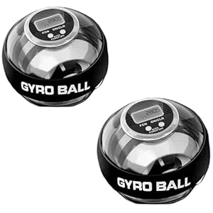 Torque Ball,Torqueball Wrist Exercise,Torque Ball Hand Exerciser,Torque Ball Exerciser Metal, Torque Ball Gyro Ball, Torque Ball Grip Strength,with Color Changing Led and Counter