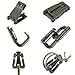 BOOSTEADY Kit of 30 Attachments for Molle Bag Tactical Backpack Vest Belt,D-Ring Grimloc Locking Gear Clip, Web Dominator Elastic Strings, Strap Management Tool Buckle