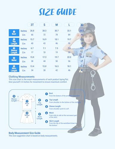 Disfraz de Policía para Niñas Halloween Talla 3T miniatura 5