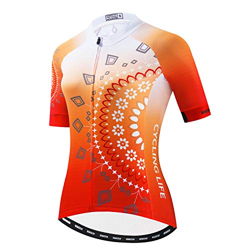 Women Cycling Jersey Top MTB Bicycle Clothing Female Team Cycle Wear Bike M