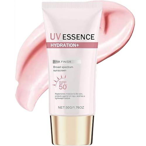 Waterfull Tone-Up Sun Lotion SPF 50+ - Pink Face Sunscreen, Hydrating Daily Sun Cream for Makeup Base - 50ml