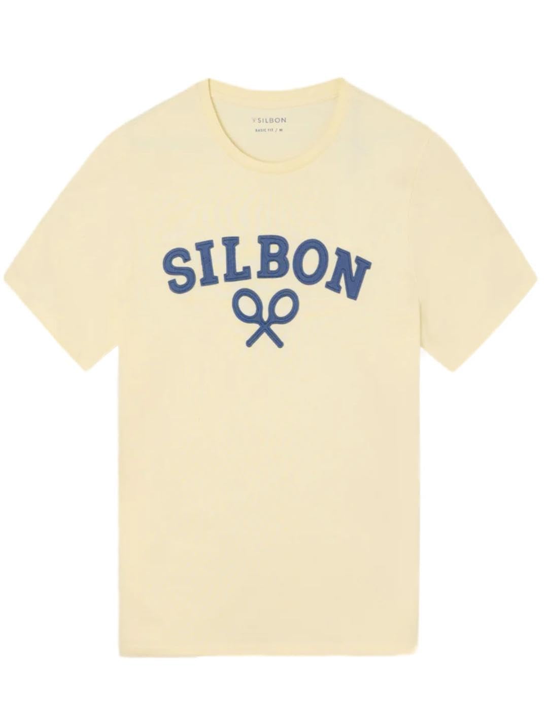 SILBON T-Shirt Racket Media, Aqua Blue, XL/3XL
