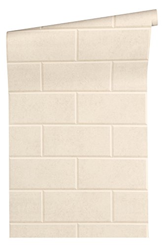 Brick Wallpaper Versace 3 Non-Woven Wallpaper 10.05 m x 0.70 m Beige Creme Made in Germany 343221 34322-1 - Image 2