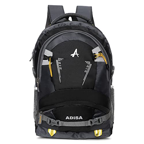ADISA 15.6 inch Laptop Backpack Office Bag College Travel Back Pack 32 Ltrs (z-Black)