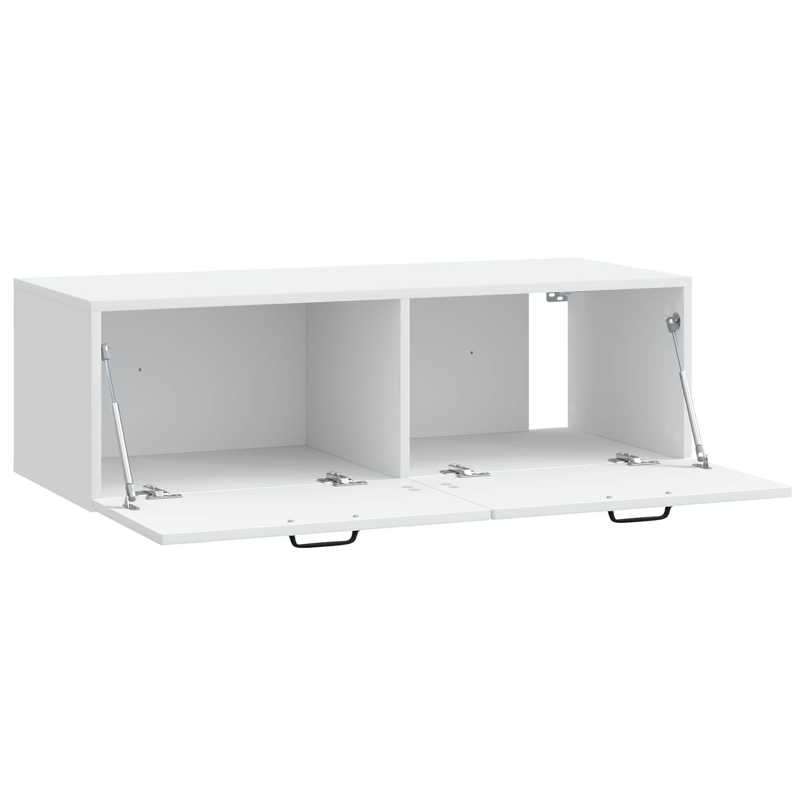 Générique Mobile TV da parete, 98 x 41 x 30 cm, in legno di ingegneria | Ripiani integrati, organizer per dispositivi, gestione dei cavi, design salvaspazio, costruzione solida