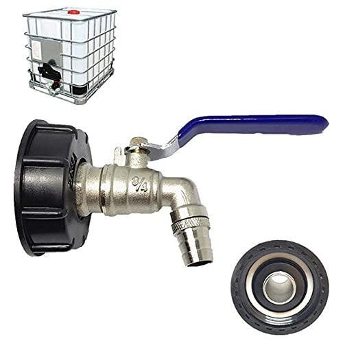 Válvula de bola de latón de 3/4" para conector de tanque de 1000L y agua de lluvia 6