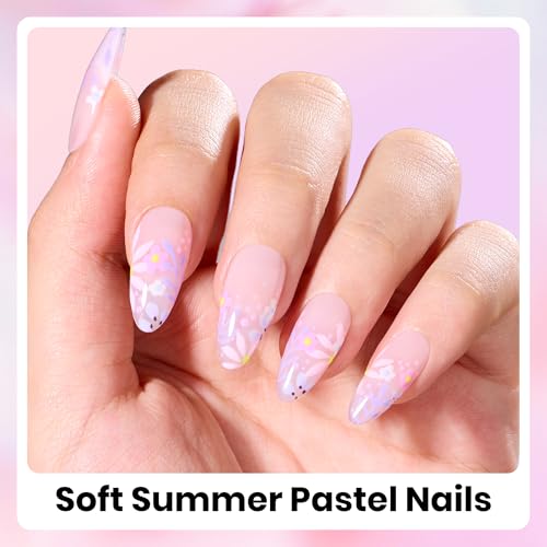 Image of beetles Purple Gel Polish Set - Floral Reverie Collection, Purple Pink Summer Colors Gel Trendy Colors Soak Off LED Nail Gel Manicure Kit for DIY at Home Salon