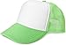 styleBREAKER Casquette 5 Panneaux en résille, Casquette de Baseball, réglable, Unisexe 04023007, Couleur:Blanc-Vert néon