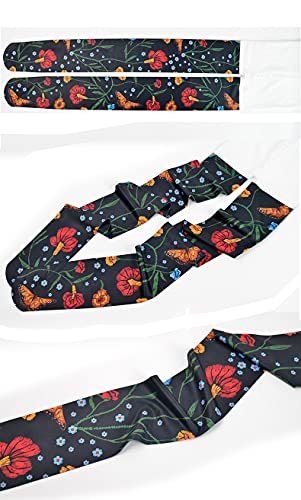 Image of Sahabowi Women Tights, Opaque High Waist Pantyhose, Vintage Control Top Stockings