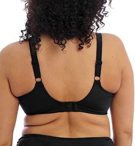 Elomi Plus Size Plain Sailing Plunge Bikini Top 38J, Black2