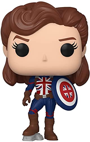 Funko Pop! Marvel: Marvel - What If– Captain Carter - Marvel What If - Figura de Vinilo Coleccionable - Idea de Regalo- Mercancia Oficial - Juguetes para Niños y Adultos - TV Fans