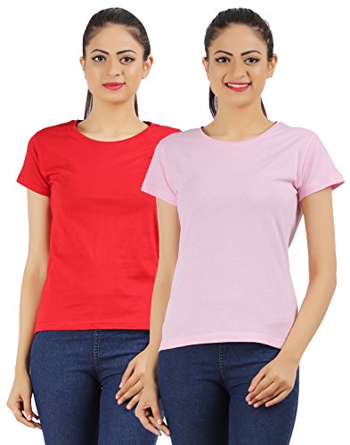 Image of Ap'pulse Women's Combo Regular Fit T Shirt (Pack Of 2)