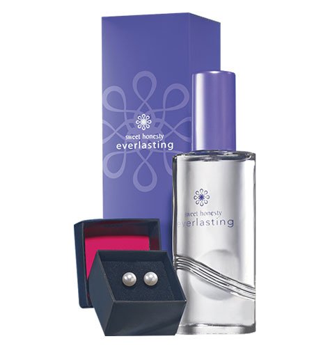 Avonsweet Honesty Everlasting Gift Set With Faux Pearl Earrings