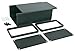 BOX3-1455N-BK Black Aluminum Box, for 3U Sized PCBs, with 11 Card Guide Slots, Box = 6.30 x 4.06 x 2.10 in