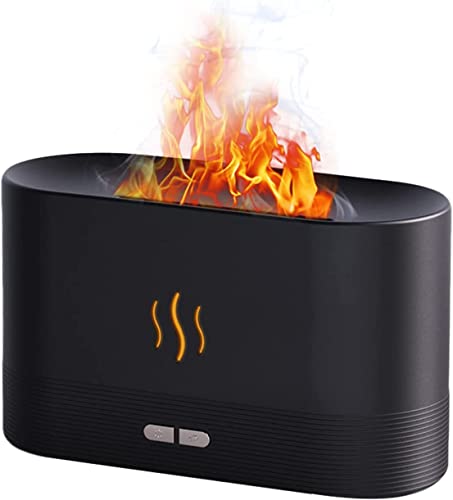 Novo Umidificador de ar Flame Mist para quarto, umidificador de chama com difusor de óleo essencial,