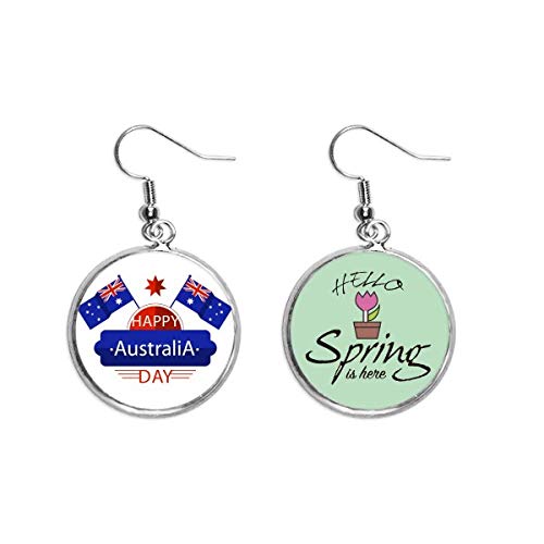 Pendientes de Australia ligeros antialérgicos con estrella colgante para evitar molestias corporales