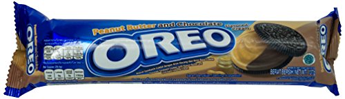 OREO DOUBLE DELIGHT Peanut Butter and Chocolate Biscotto con Burro Di Arachidi e Cioccolato Doppio Gusto 137g