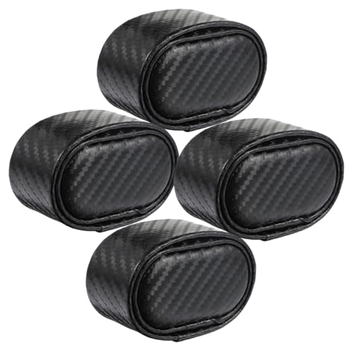FRCOLOR 4Pcs Watch Display Pillows Soft Bangle Display Cushions for Jewelry Storage Black Carbon Fiber Design for Watches and Bracelets Protects Against Scratches and Damage