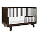 Babyletto Hudson 3-in-1 Convertible Crib with Toddler Bed Conversion Kit in Espresso, Greenguard Gold Certified