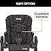 Jeep by Delta Children Classic Convertible 2-in-1 High Chair for Babies and Toddlers with Adjustable Height, Recline & Footrest - Dishwasher Safe Meal Tray, Black