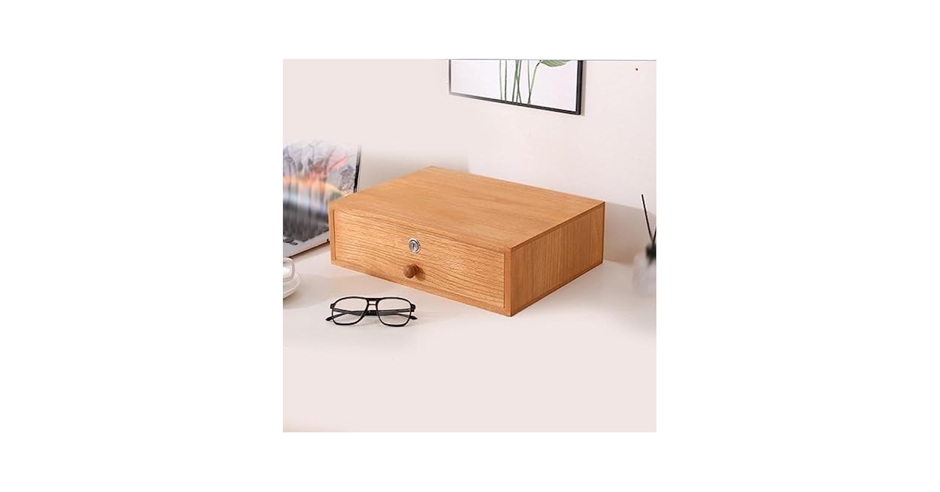 木製　チェスト　完成品　小物入れ　キャビネット　引出し　タンス　収納ボックス Amazon｜鍵付き 小物チェスト 木製 引き出し 小物入れ 卓上収納