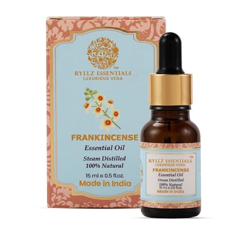 Image of RYLLZ ESSENTIALS Frankincense Essential Oil | Boswellia Genus | 100% Pure & Natural | Undiluted & Steam Distilled | 15ml