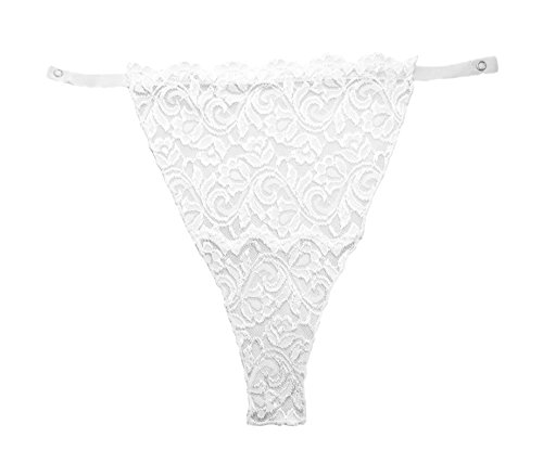 [204 White, Crème, Nude - Full LACE (Three in a Pack) Snap-To-Bra Mock Camisole3