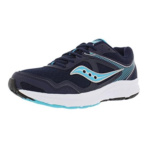 Saucony Cohesion 10 Running Shoes, Navy/Blue/Silver, 6.5 M M US Adult
