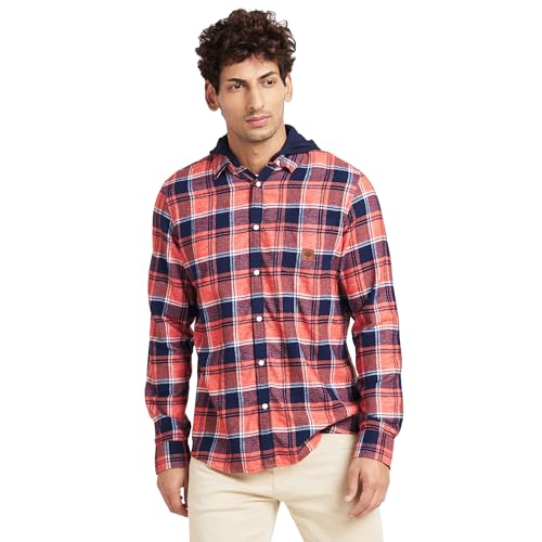 Image of Being Human Dark Grey Slim Fit Regular Collar Men's Shirt Clothing